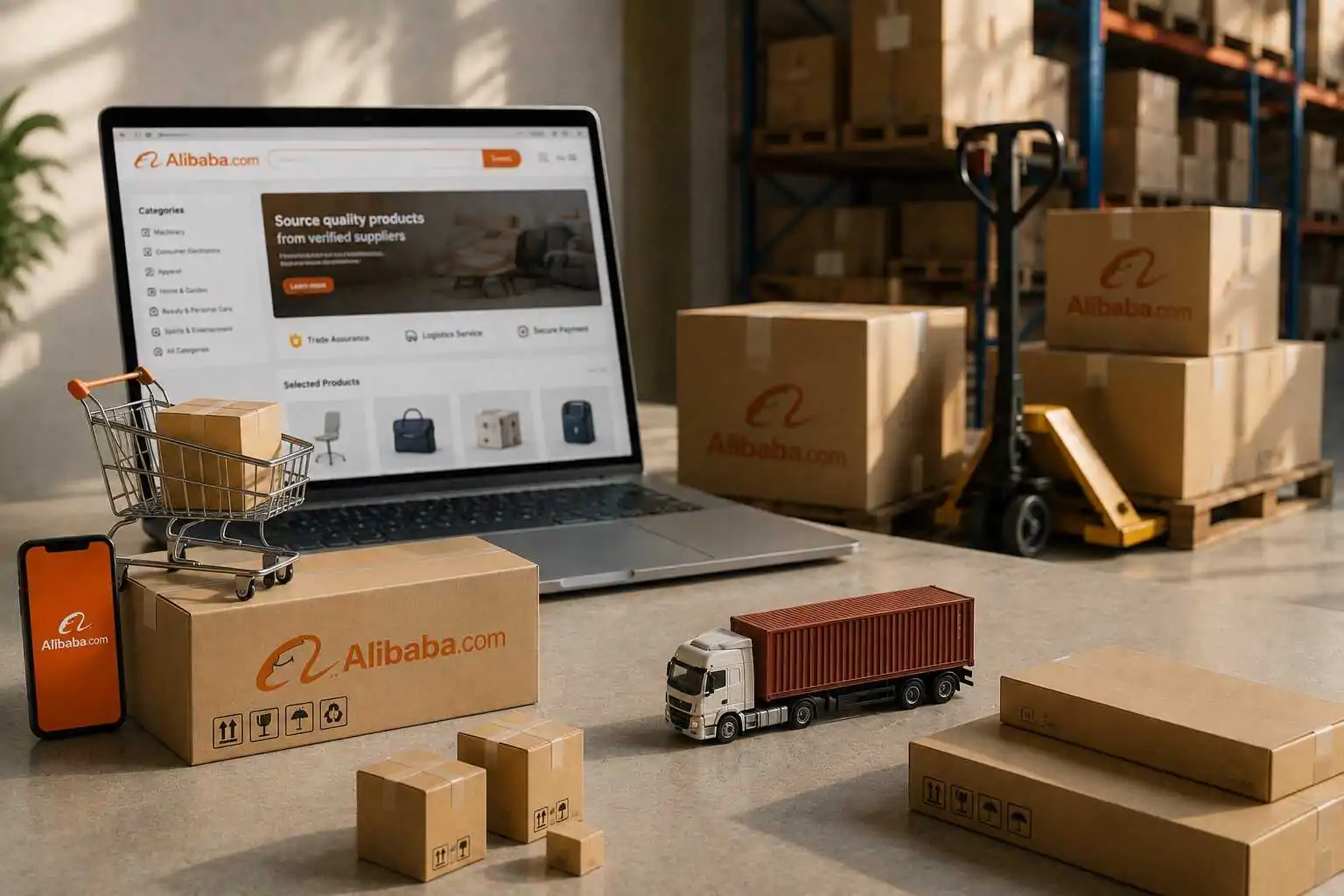 Пошук товарів і доставка з Alibaba